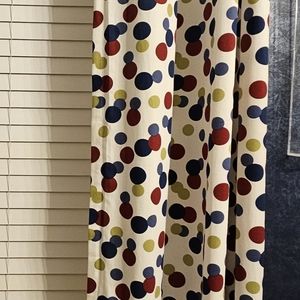 4 polka dot grommet panel curtains
